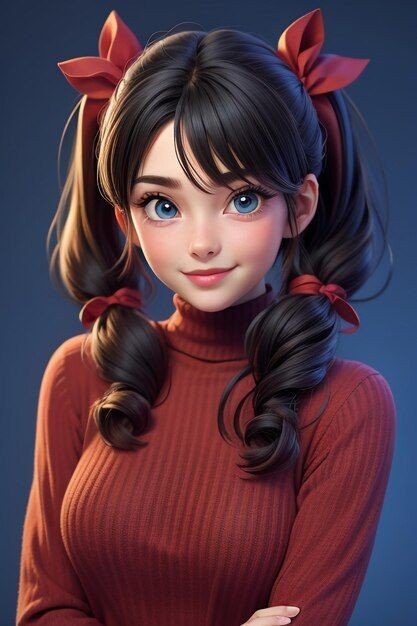 cartoon girl dp photo