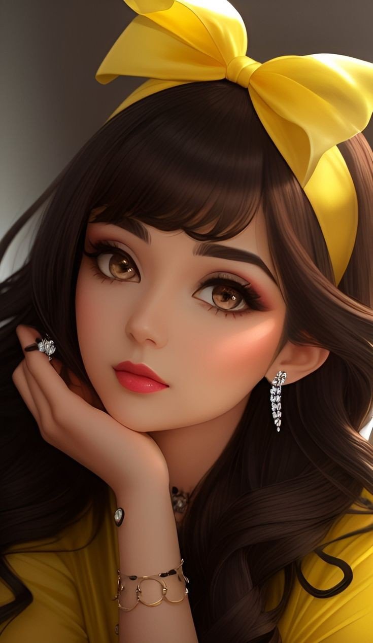 cartoon girl dp photo