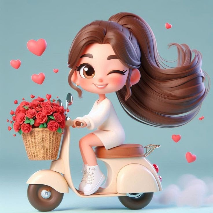 cartoon girl dp photo