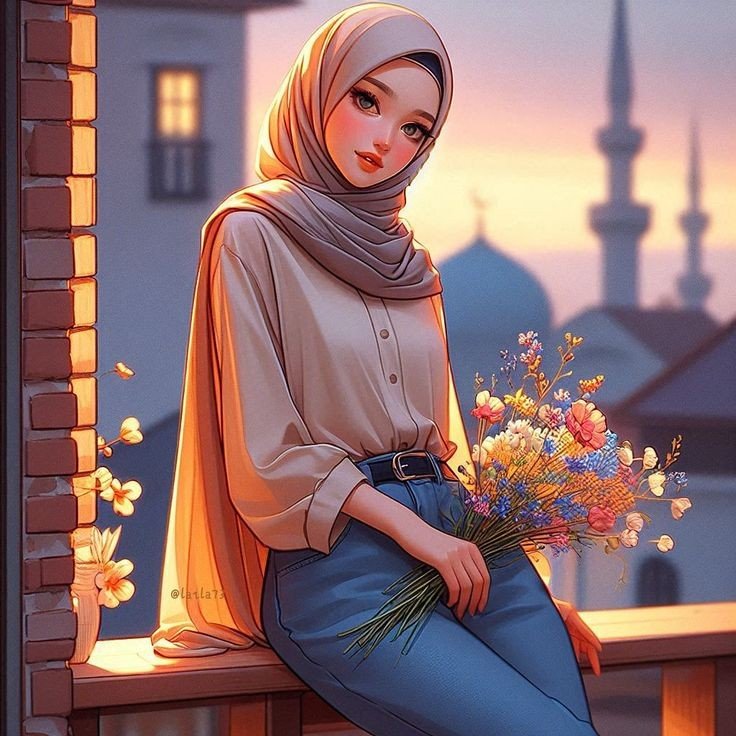 cartoon girl dp photo