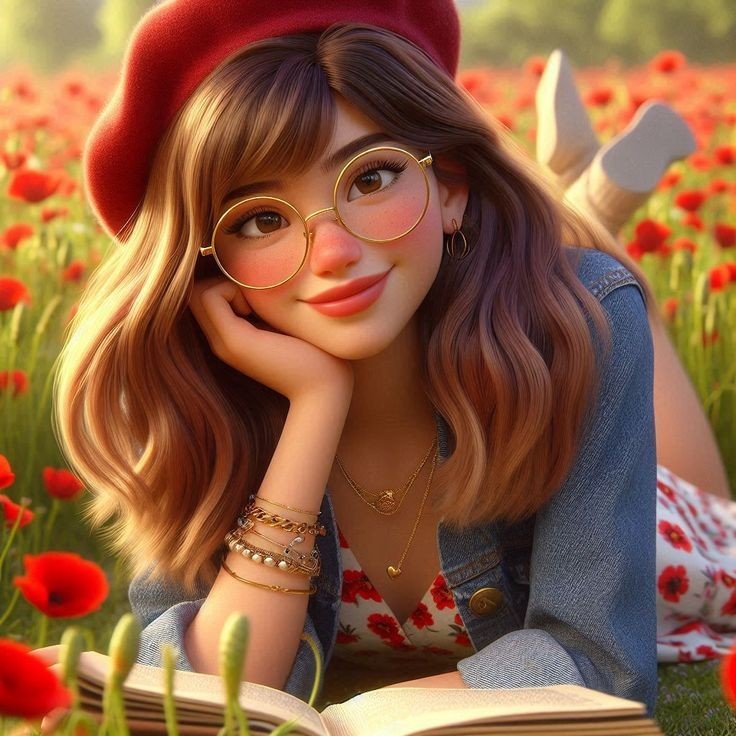 cartoon girl dp photo
