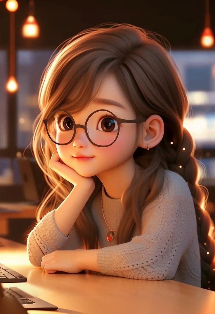 cartoon girl dp photo